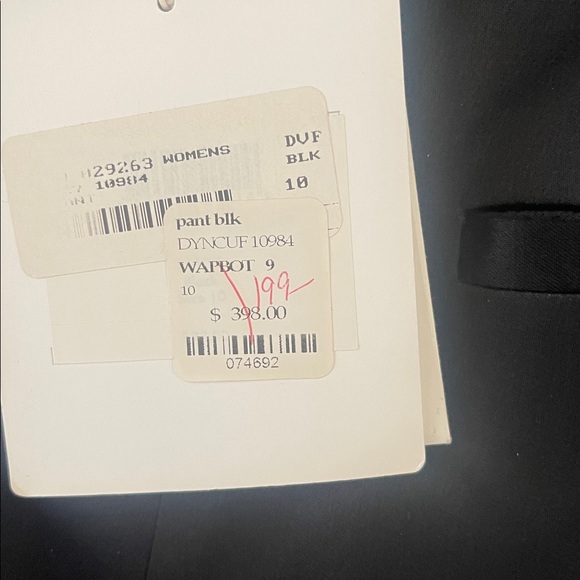 Diane Von Furstenberg Classic Black Trousers - Picture 3 of 3